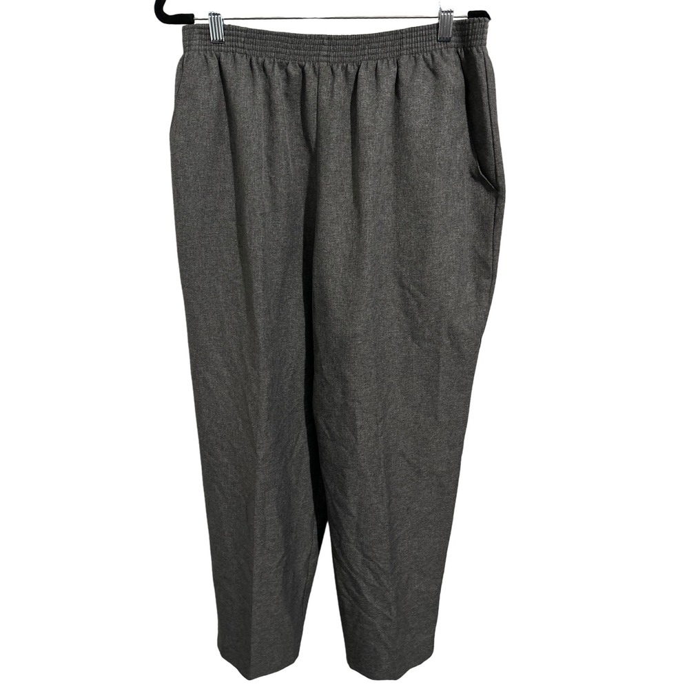 Vintage Briggs New York Gray Pull‎ On Women's Pants Dress or Casual Size 18